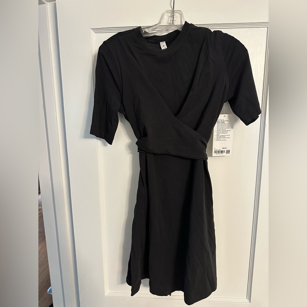 NWT Lululemon Cotton Wrap-Front T-Shirt Dress